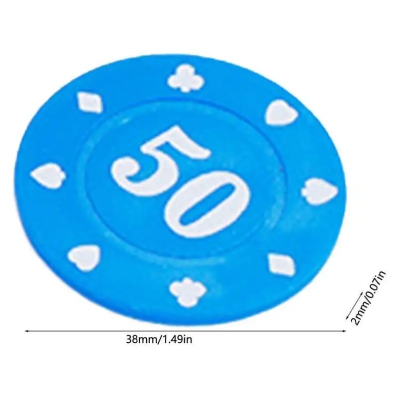 GENERICO - Fichas Poker Juegos De Poker 100 Piezas De 5 A 100
