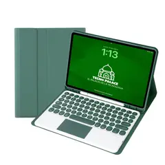 GENERICO - Fundas Con Teclado TouchPad 2.0 Para iPad A16 (11Gen) / 10 Gen - letra Ñ