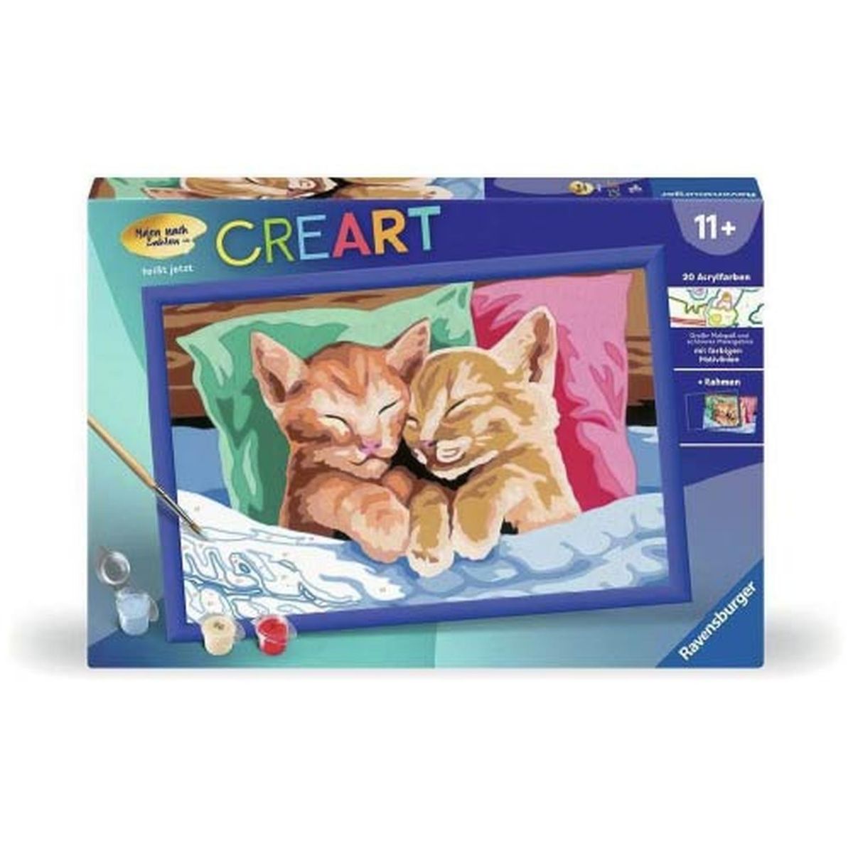 RAVENSBURGER - Pinta por números - Gatitos Tiernos