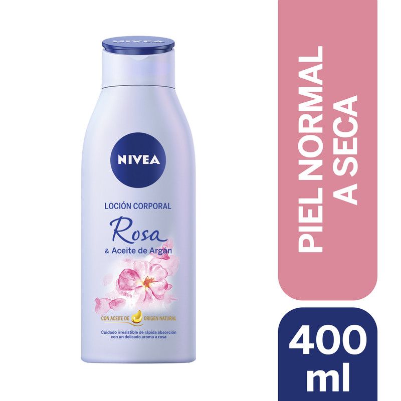 NIVEA - Loción Corporal Nivea Rosa & Aceite De Argán 400ml