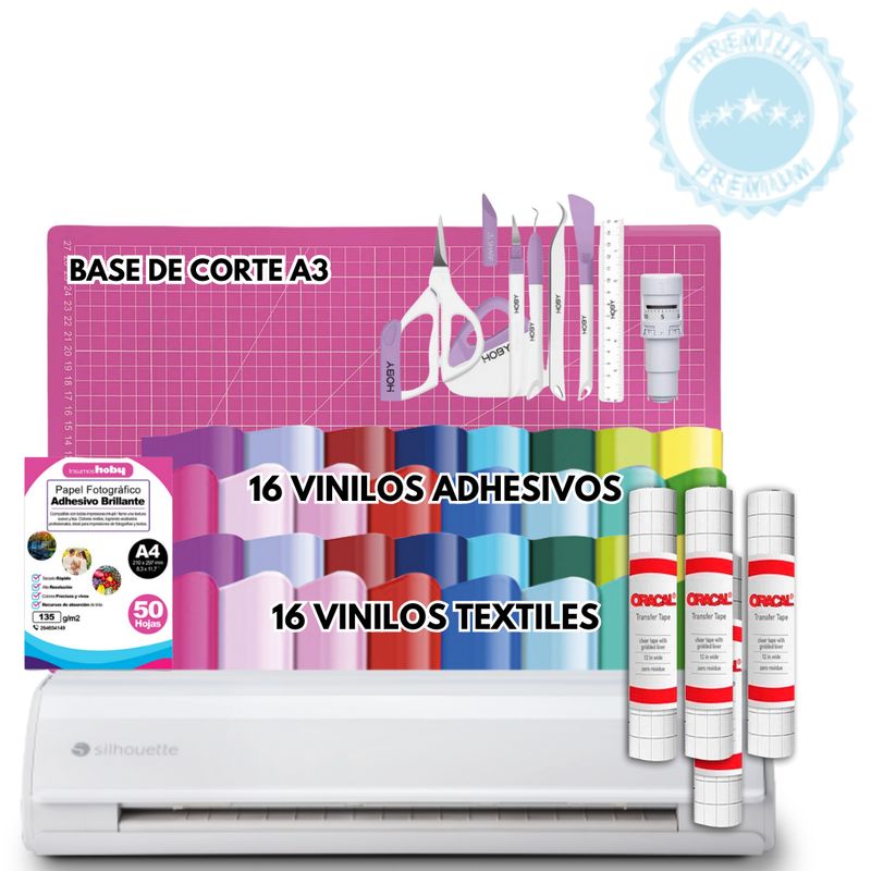 SILHOUETTE - cameo 5 + insumos kit inicio K128