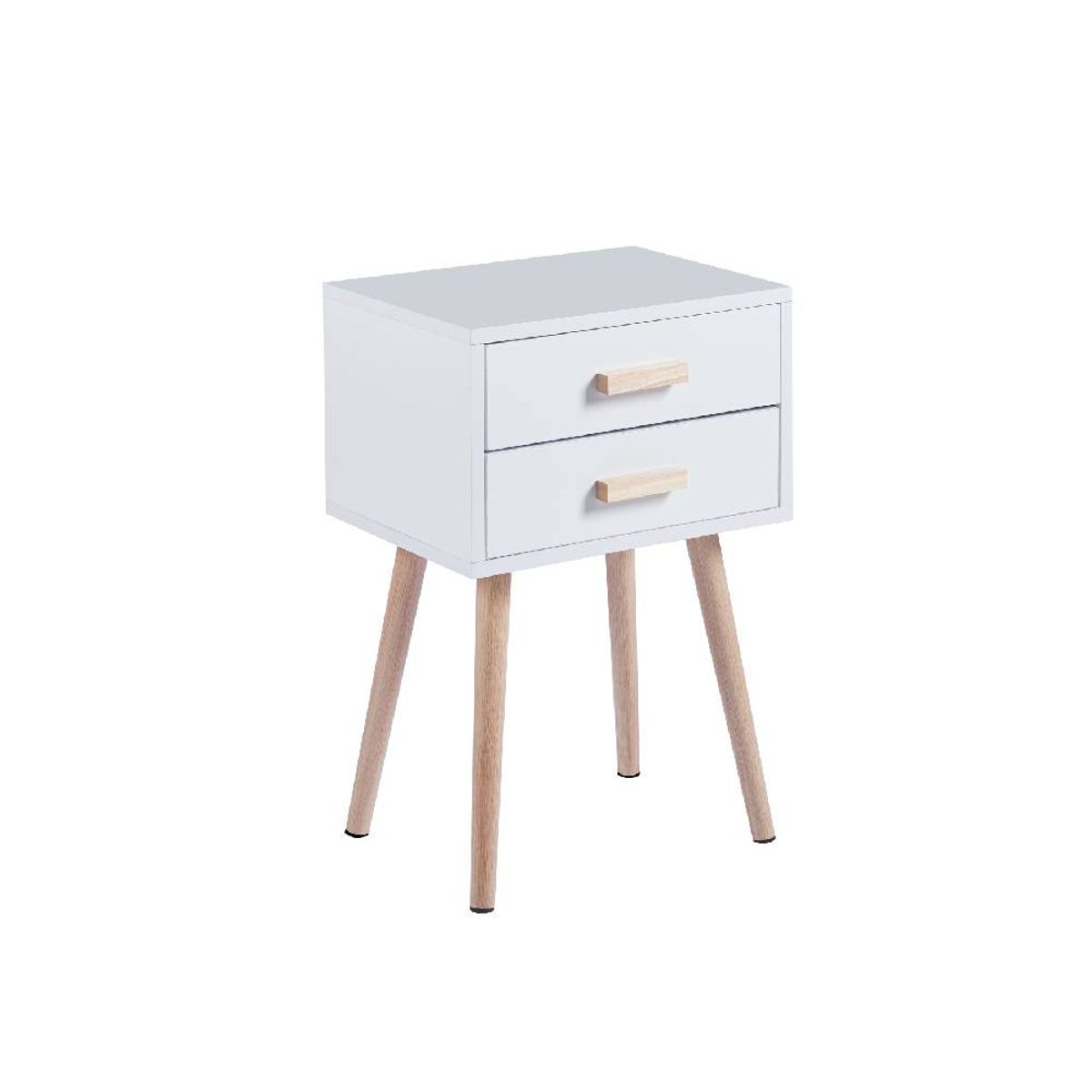 GENERICO - Pack 2 Veladores Eames doble blanco