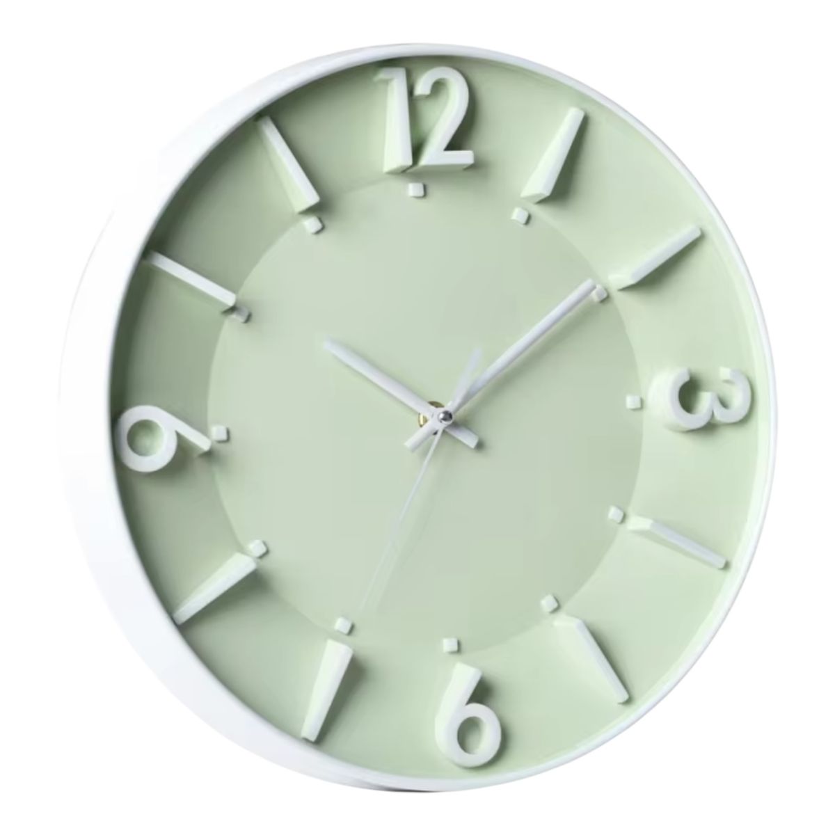 GENERICO - Reloj de Pared 30 cm - Verde Pastel