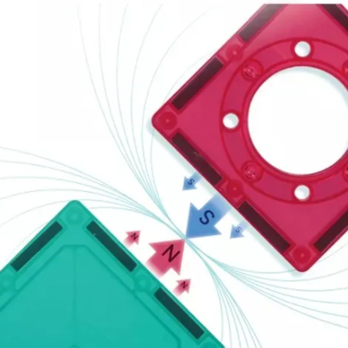 GENERICO - Imanes Juego Bloques Magnéticos De 77 piezas Imán