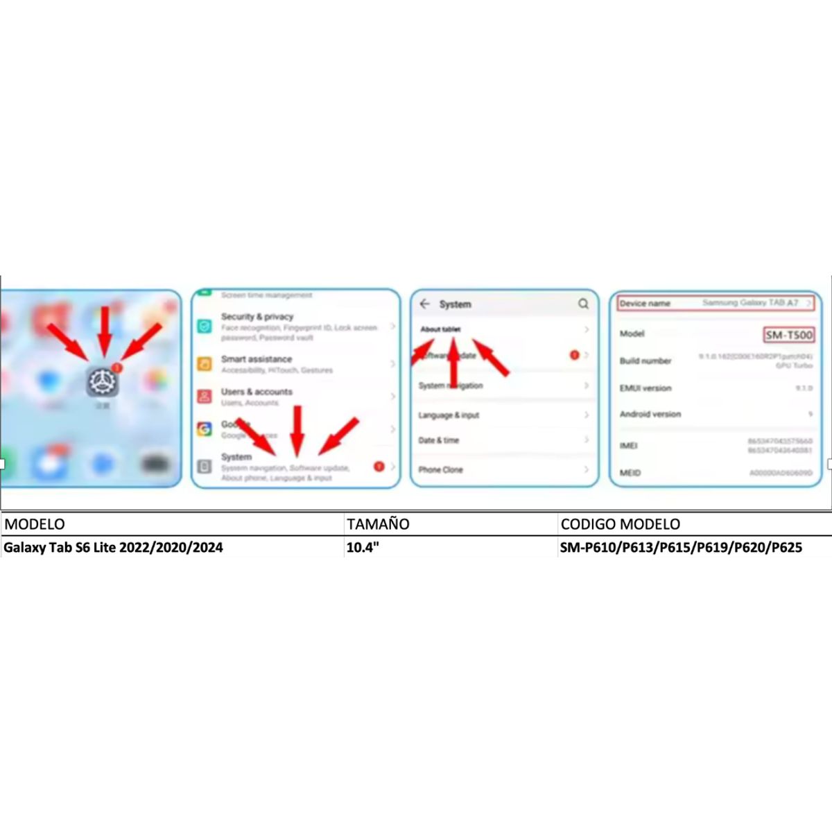 GENERICO - Fundas Con Teclado TouchPad 2.0 Para Galaxy Tab S6 Lite - letra Ñ