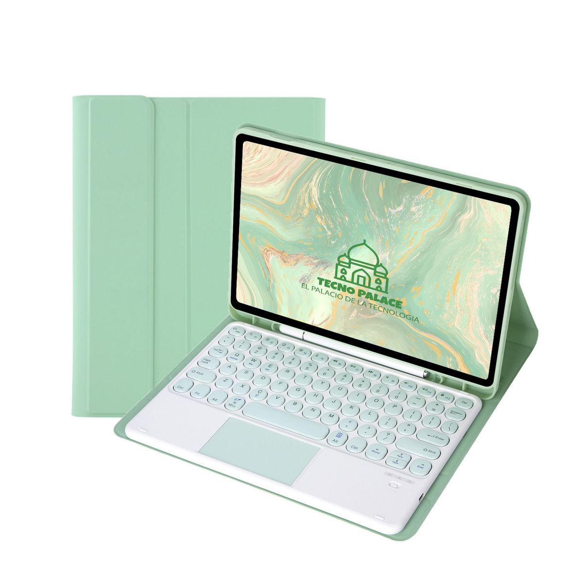 GENERICO - Fundas Con Teclado TouchPad 2.0 Para Galaxy Tab S6 Lite - letra Ñ