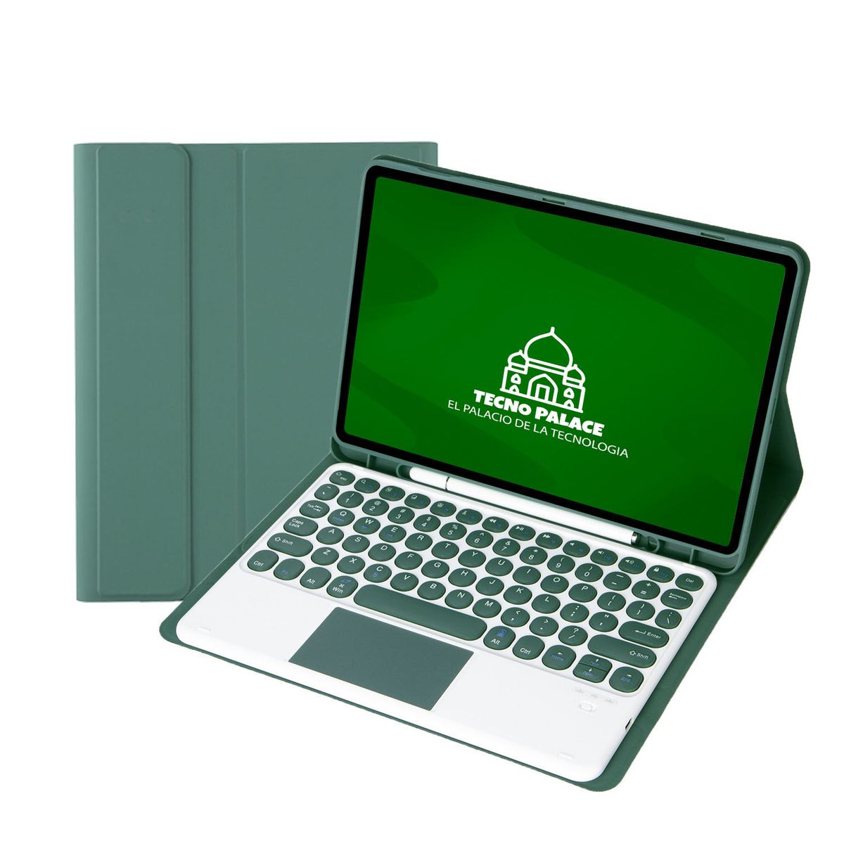 GENERICO - Fundas Con Teclado TouchPad 2.0 Para Galaxy Tab S7-S8 Incluye letra Ñ