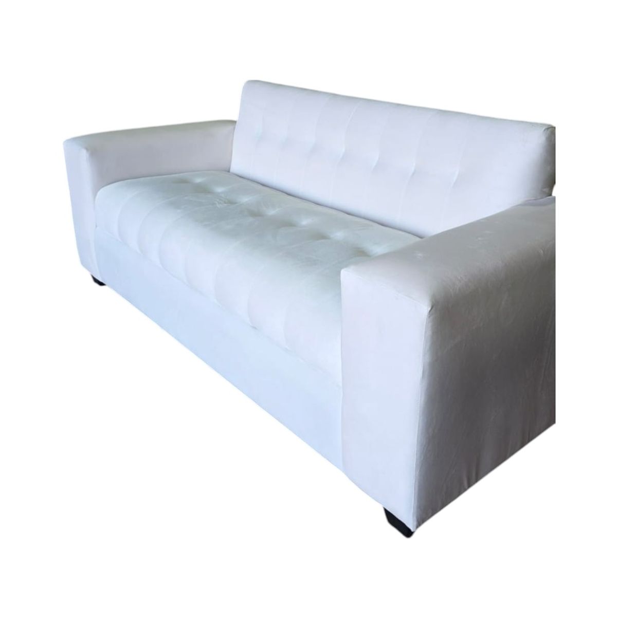 DISEÑOS VALESTRINI - SOFA TRES CUERPOS FELPA CRUDO