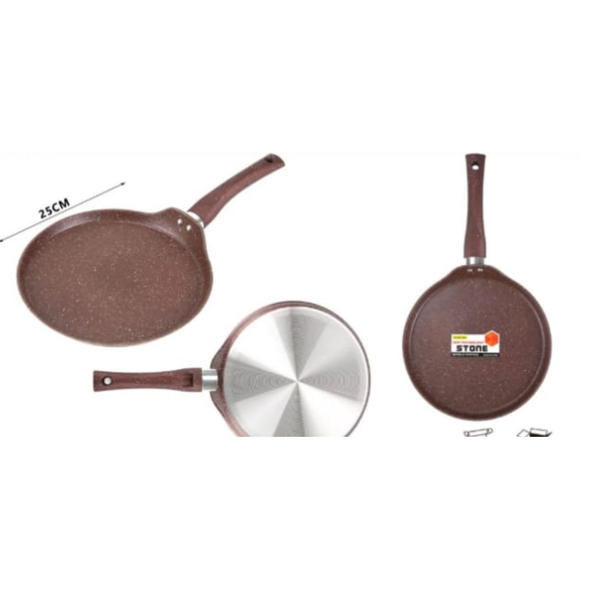 GENERICO - Sarten Antihaderente Para La Cocina 25 Cm