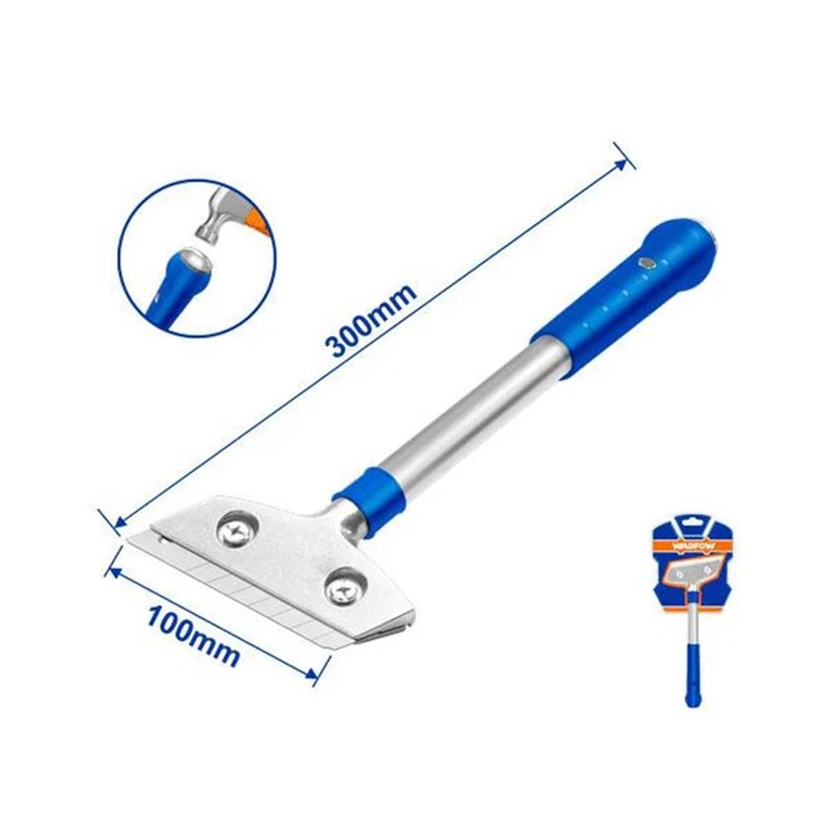 WADFOW - Raspador Metalico Wadfow 18x100 Mm 30 Cm Wgs1630