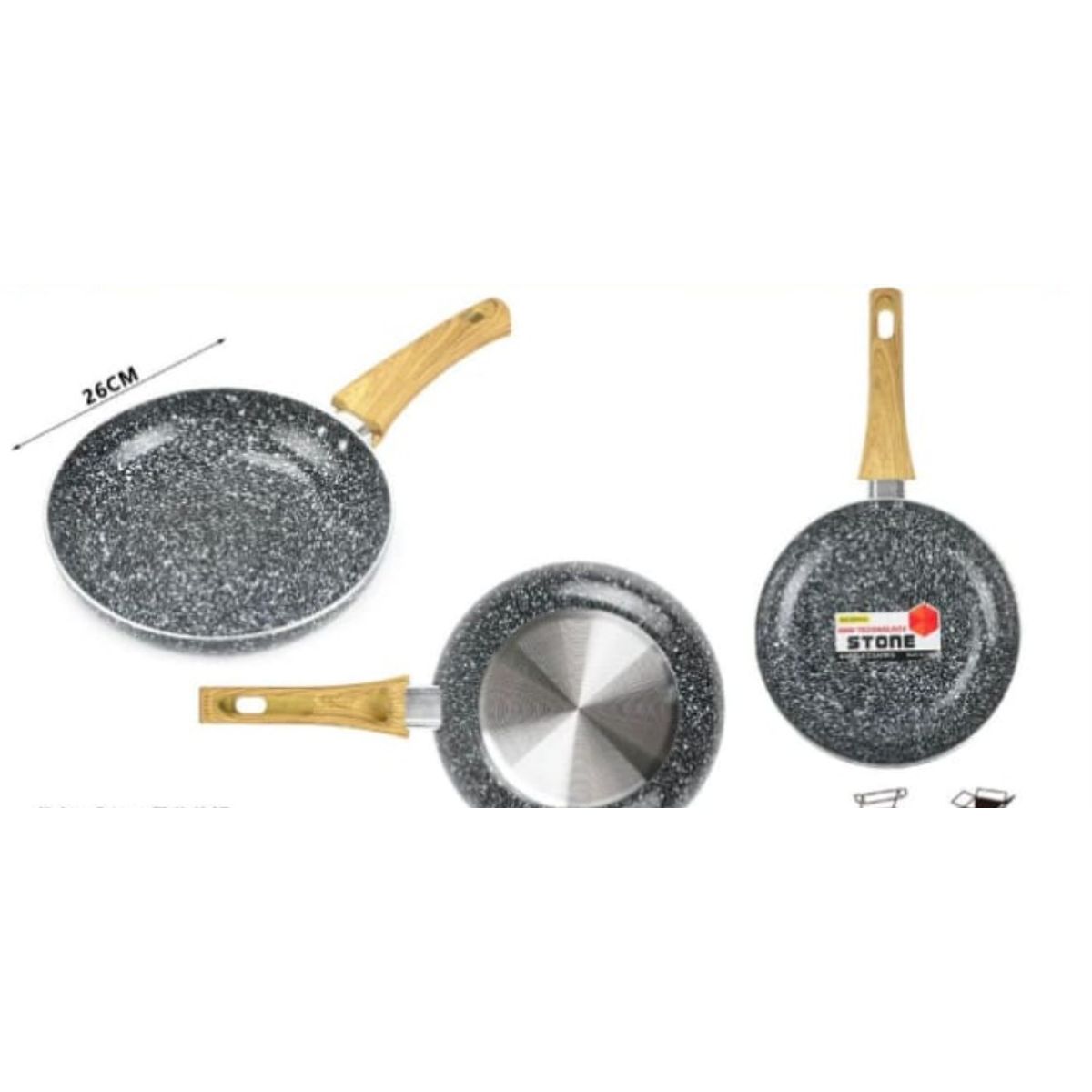 GENERICO - Sarten Antihaderente Para La Cocina 26 Cm Redondo