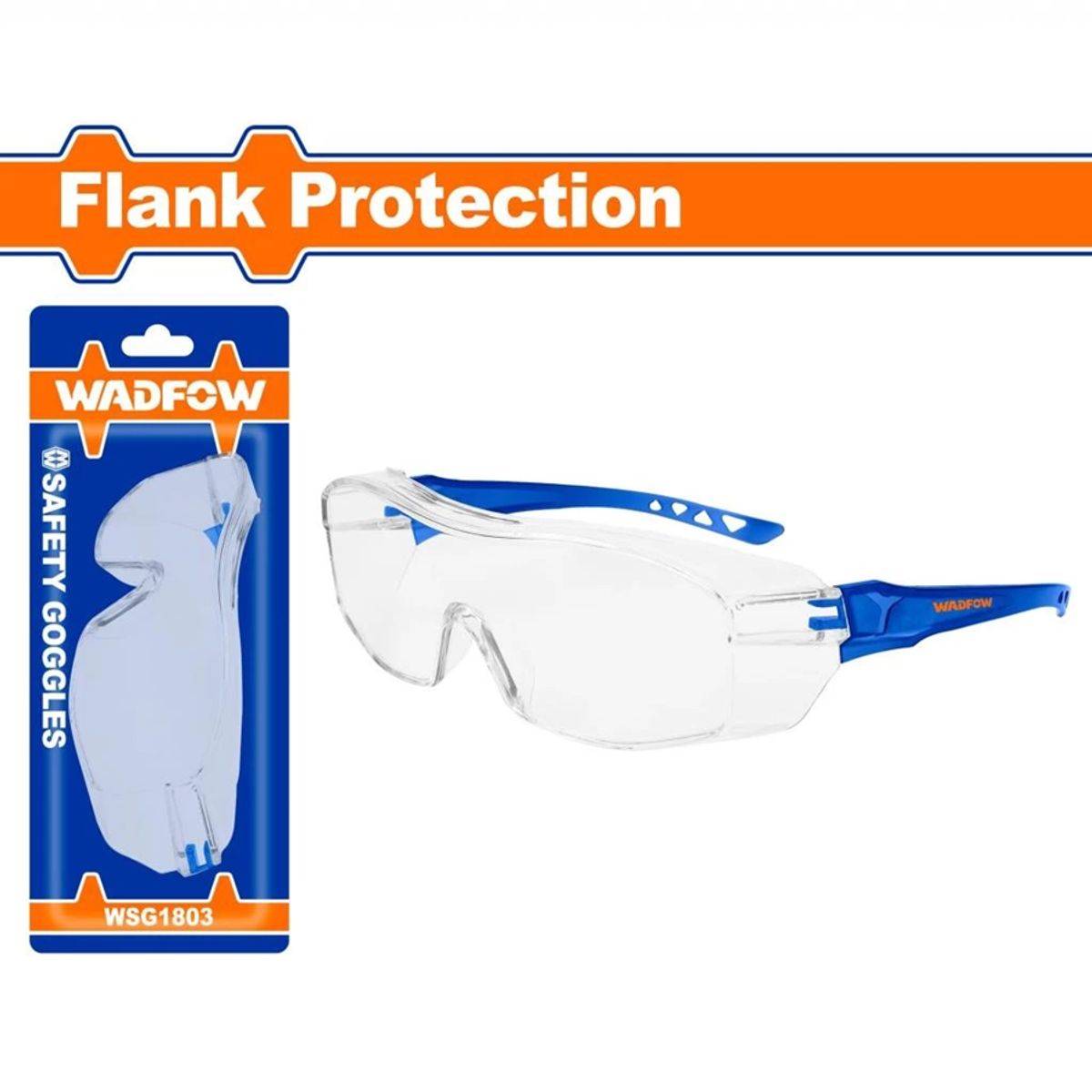 WADFOW - Lentes De Seguridad Transparente Wadfow Full-slice Wsg1803