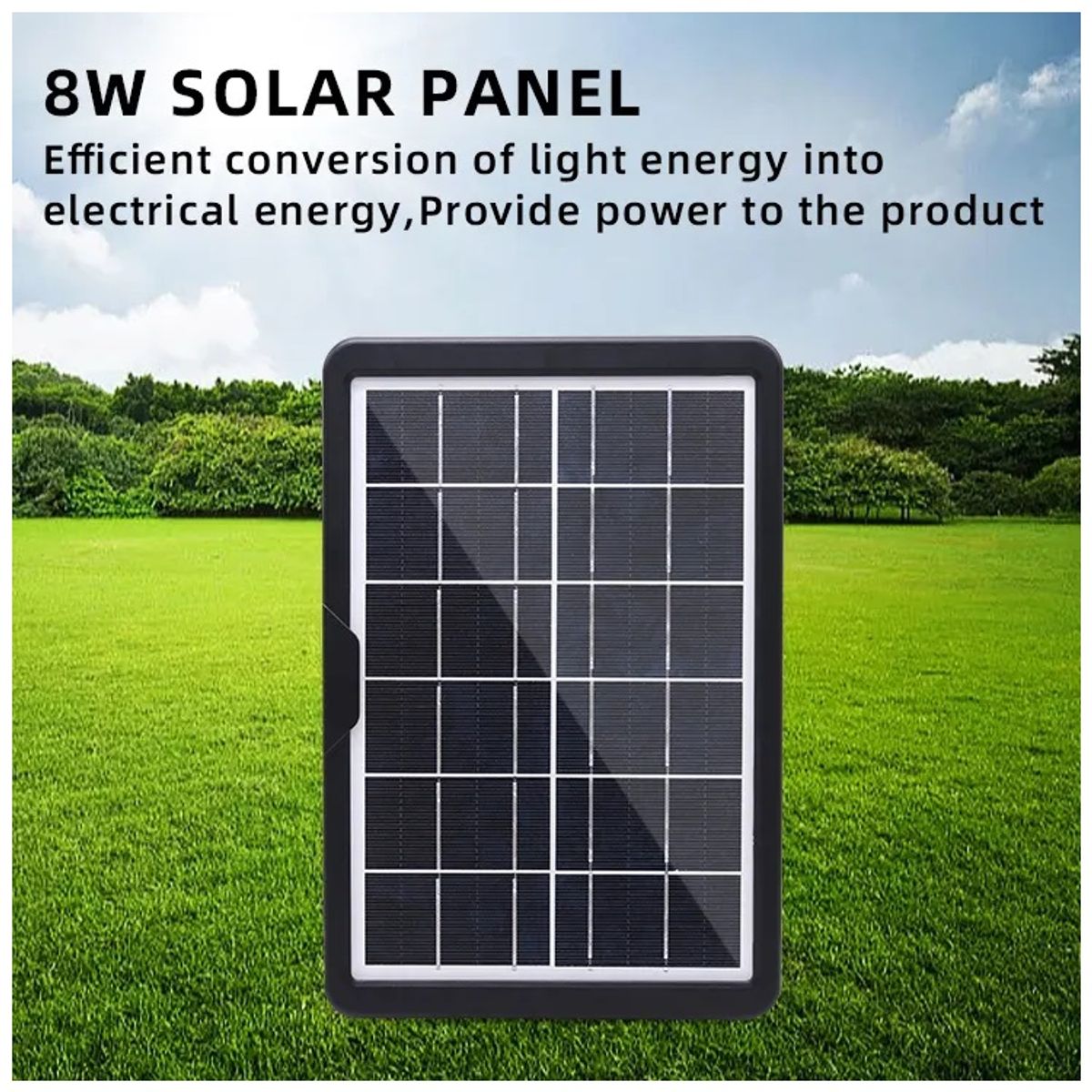 GENERICO - Panel Solar Portátil 20W 18V Adaptador de carga Múltiple Cable USB