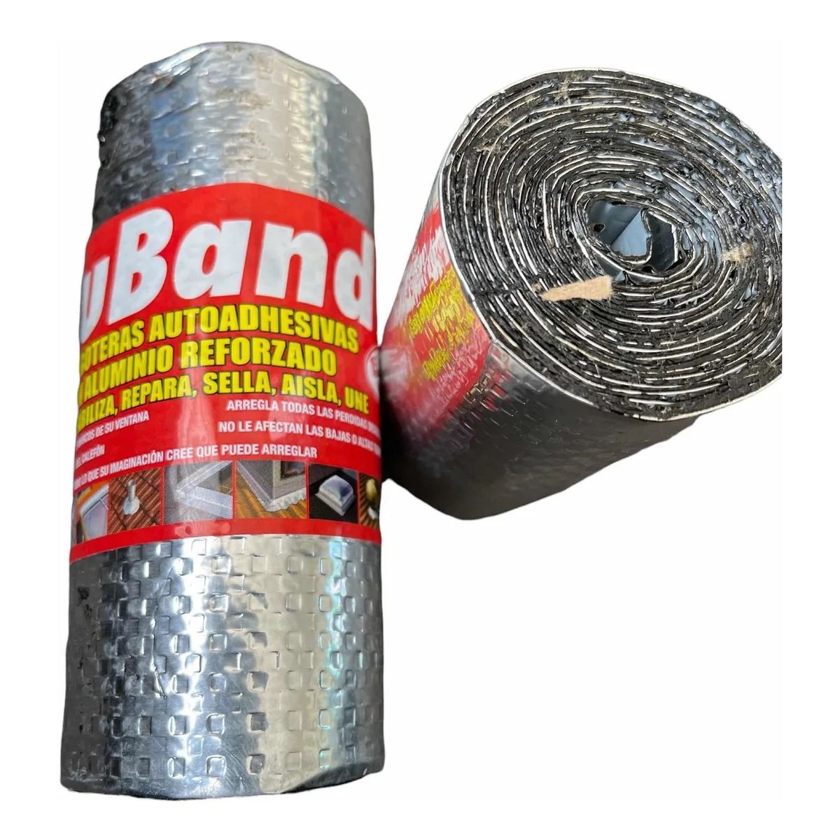 GENERICO - Cinta Tapagoteras Aluminio Reforzado 2,5mts x 10 cm