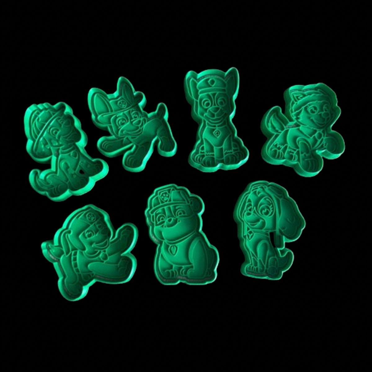 GENERICO - Molde para galletas 7 unidades - Paw Patrol