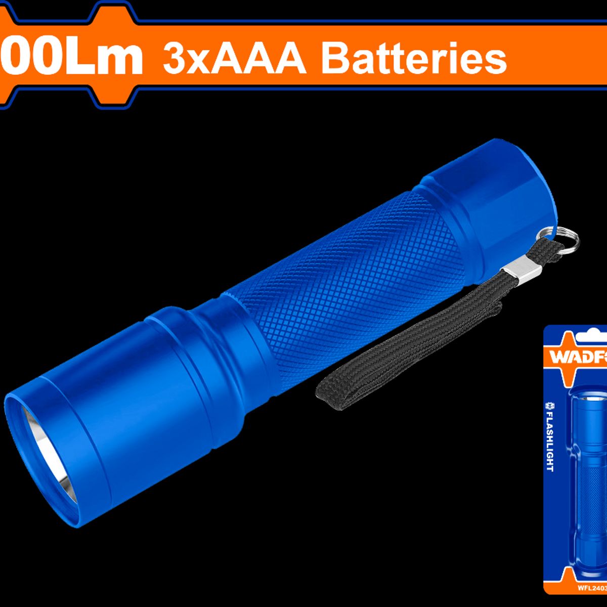 WADFOW - Linterna A Pilas 90 - 300 Lumenes 130 M Wadfow Wfl2403