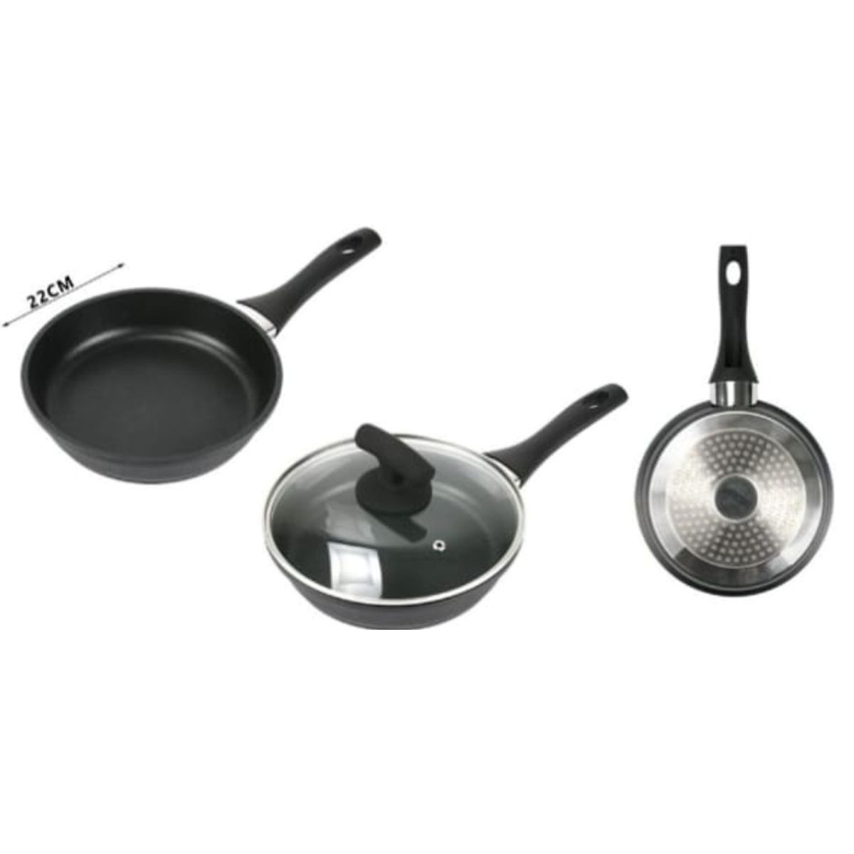 GENERICO - Sarten Antihaderente Para La Cocina 22 Cm Redondo