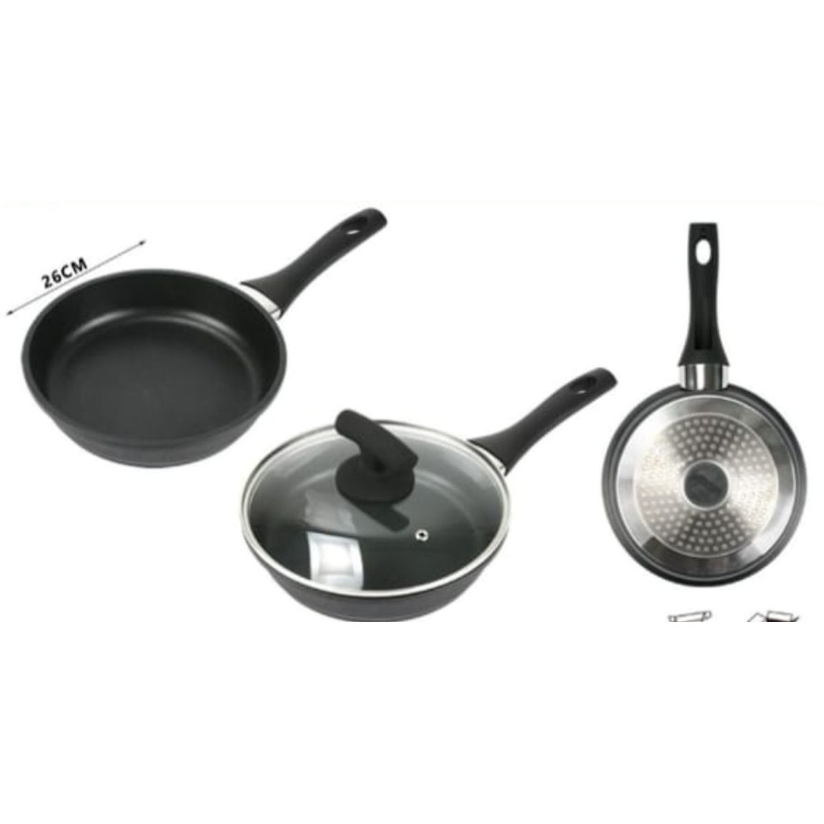 GENERICO - Sarten Antihaderente Para La Cocina 26 Cm Redondo