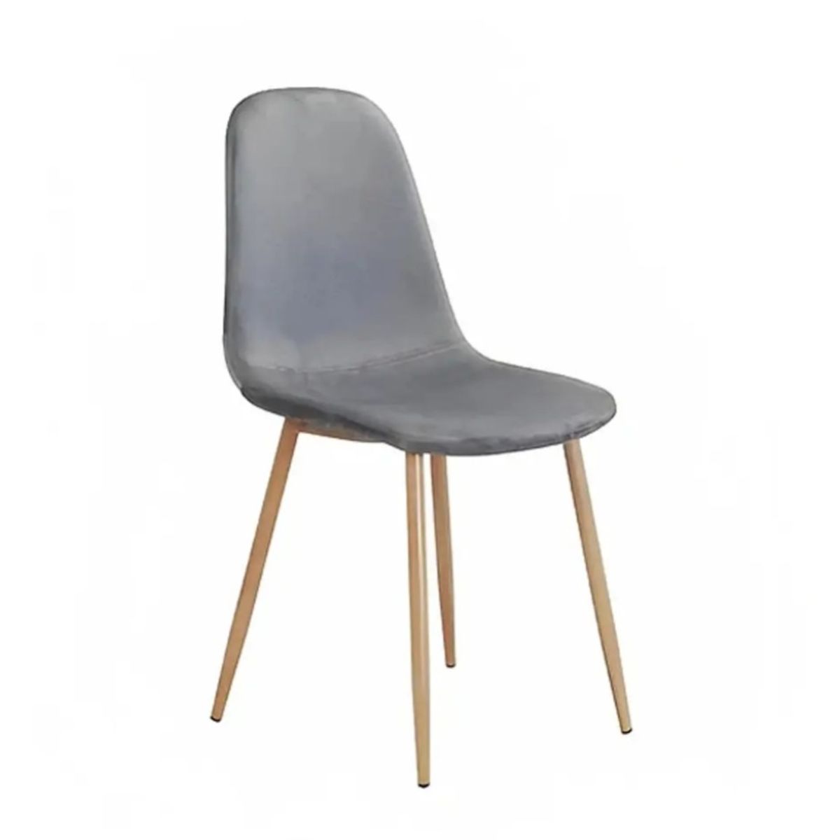 CORI CORI - Silla Scoop Wood Velvet Gris