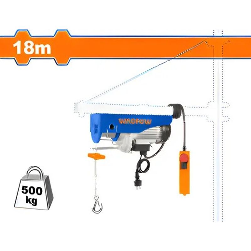 WADFOW - Aparejo Electrico 250-500kg 9mt 18mt Wadfow Weth1a01 Tecle