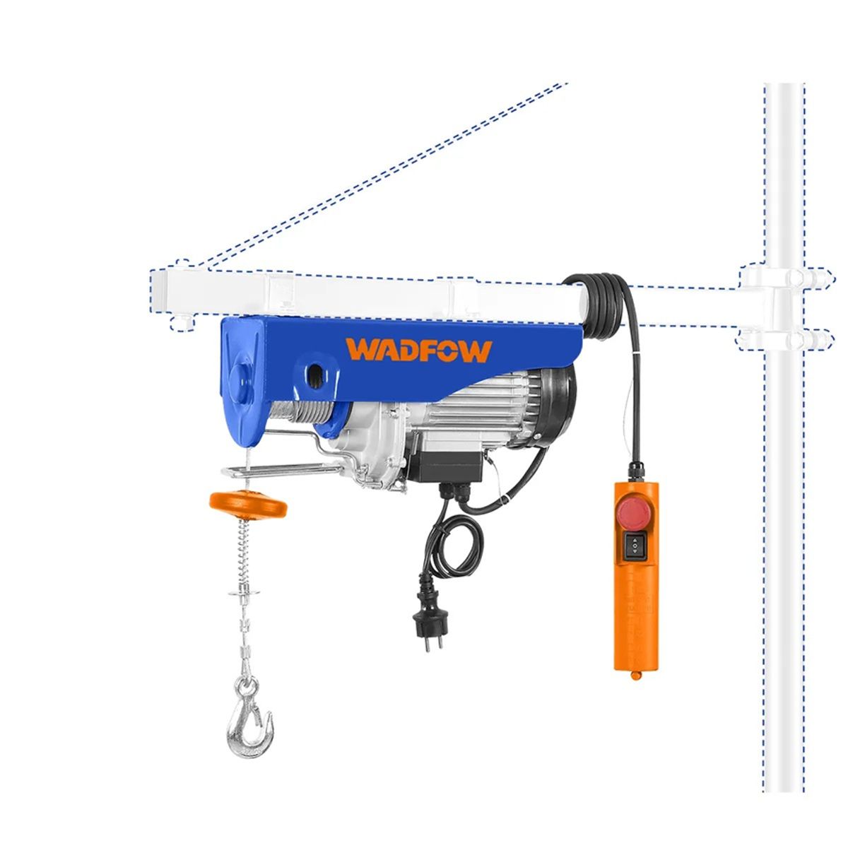 WADFOW - Aparejo Electrico 250-500kg 9mt 18mt Wadfow Weth1a01 Tecle