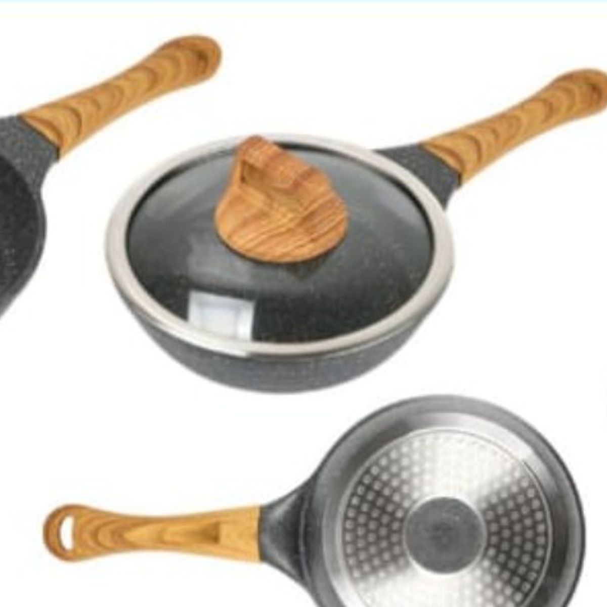 GENERICO - Sarten Antihaderente Para La Cocina 24 Cm Redondo