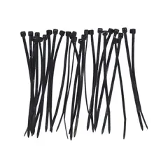 MACROTEL - Amarras Plásticas Negra 150x3,6mm 25 Unidades