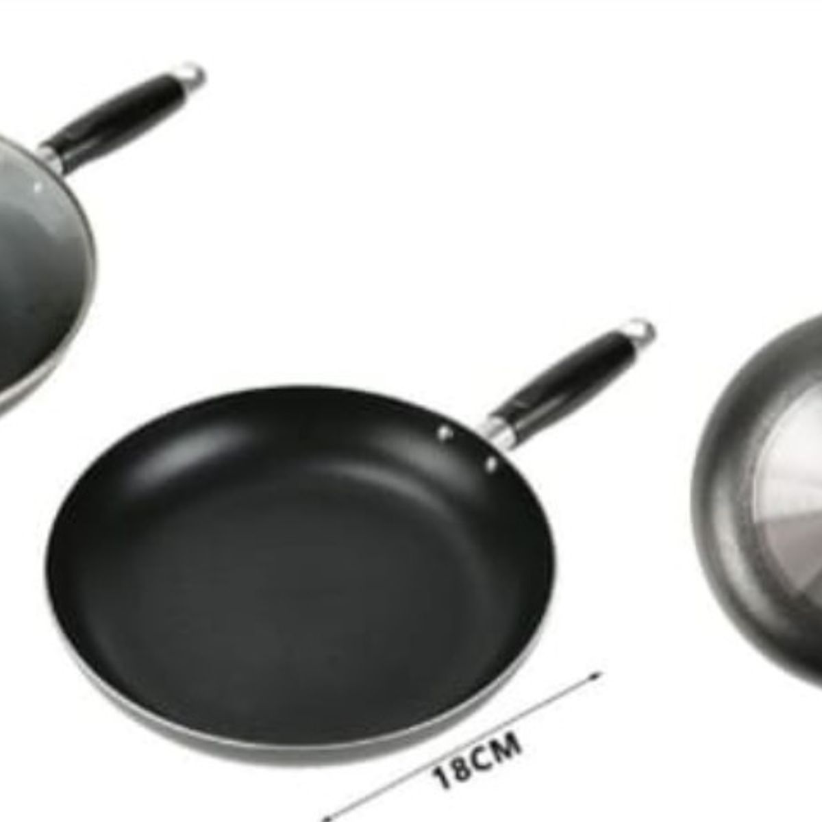 GENERICO - Sarten Antihaderente Para La Cocina 20 Cm Redondo 2.0MM
