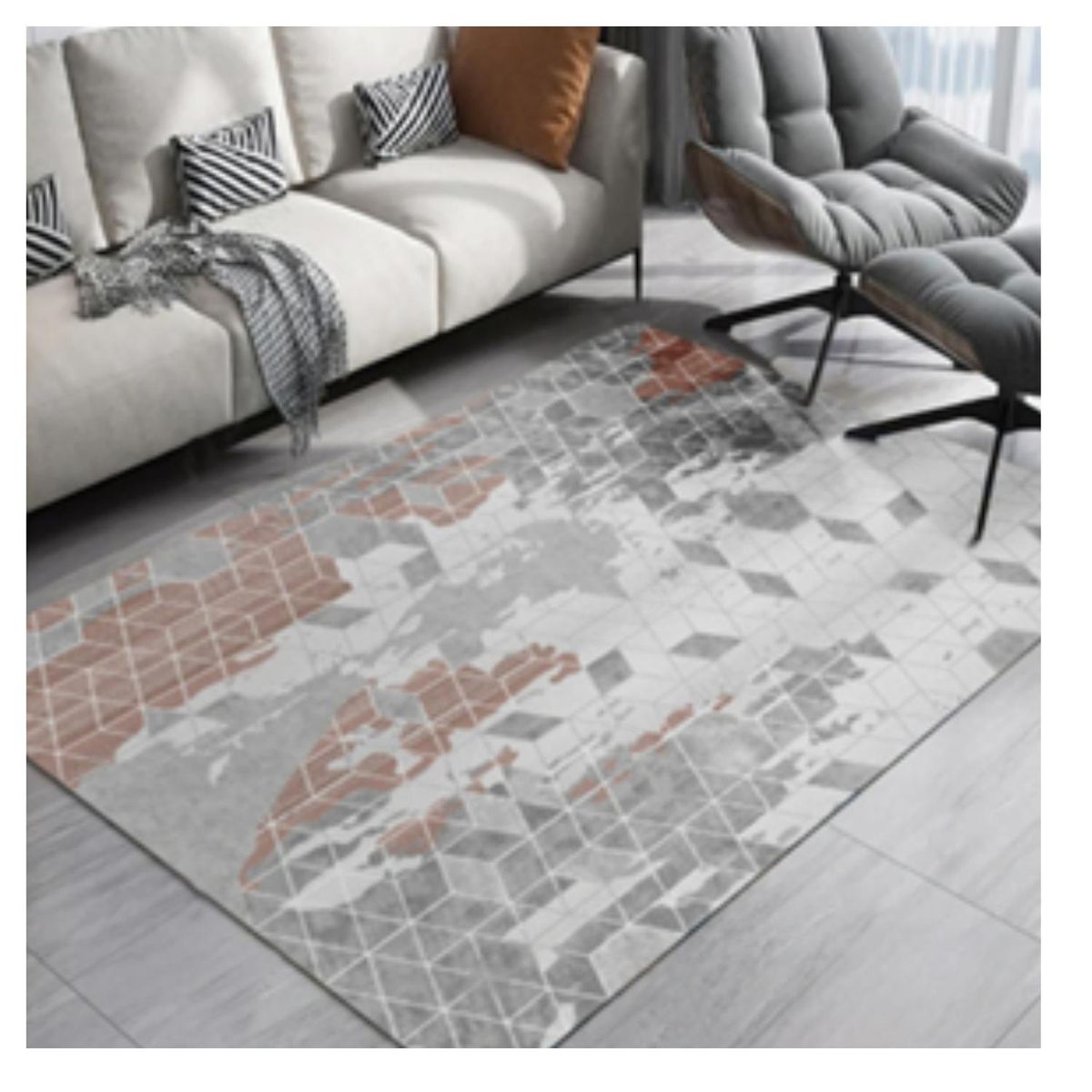 AUCKLAND OUTDOOR - Alfombra Bajada Cama 60X100 Cm. Tapete Diseño Badajoz 3D