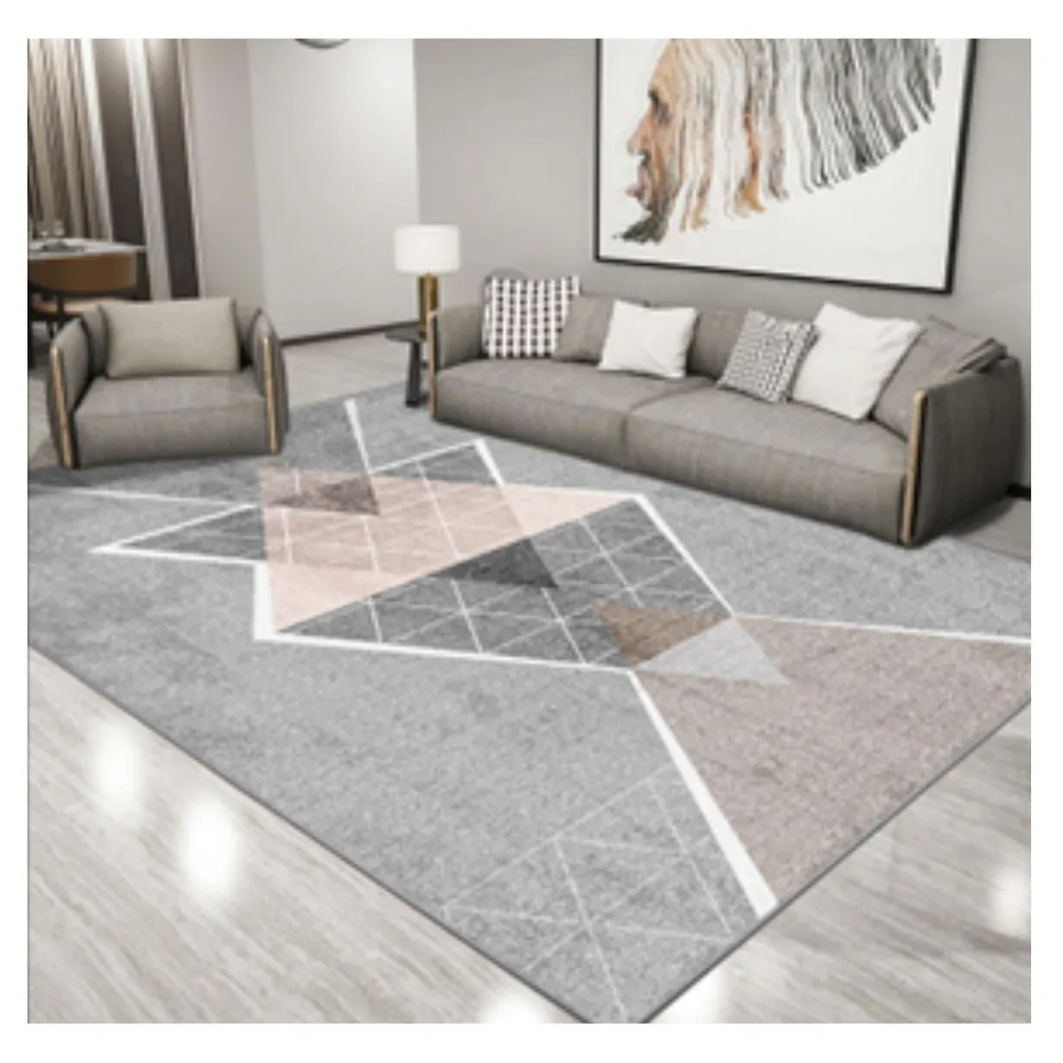 AUCKLAND OUTDOOR - Alfombra Bajada Cama 60X100 Cm. Tapete Diseño Granada 3D