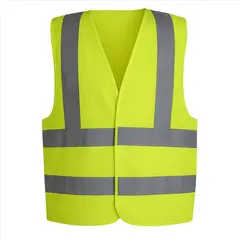 GENERICO - CHALECO REFLECTANTE AMARILLO CON CIERRE ACKERLAND (10 UNIDADES) - Amarillo - Xxl