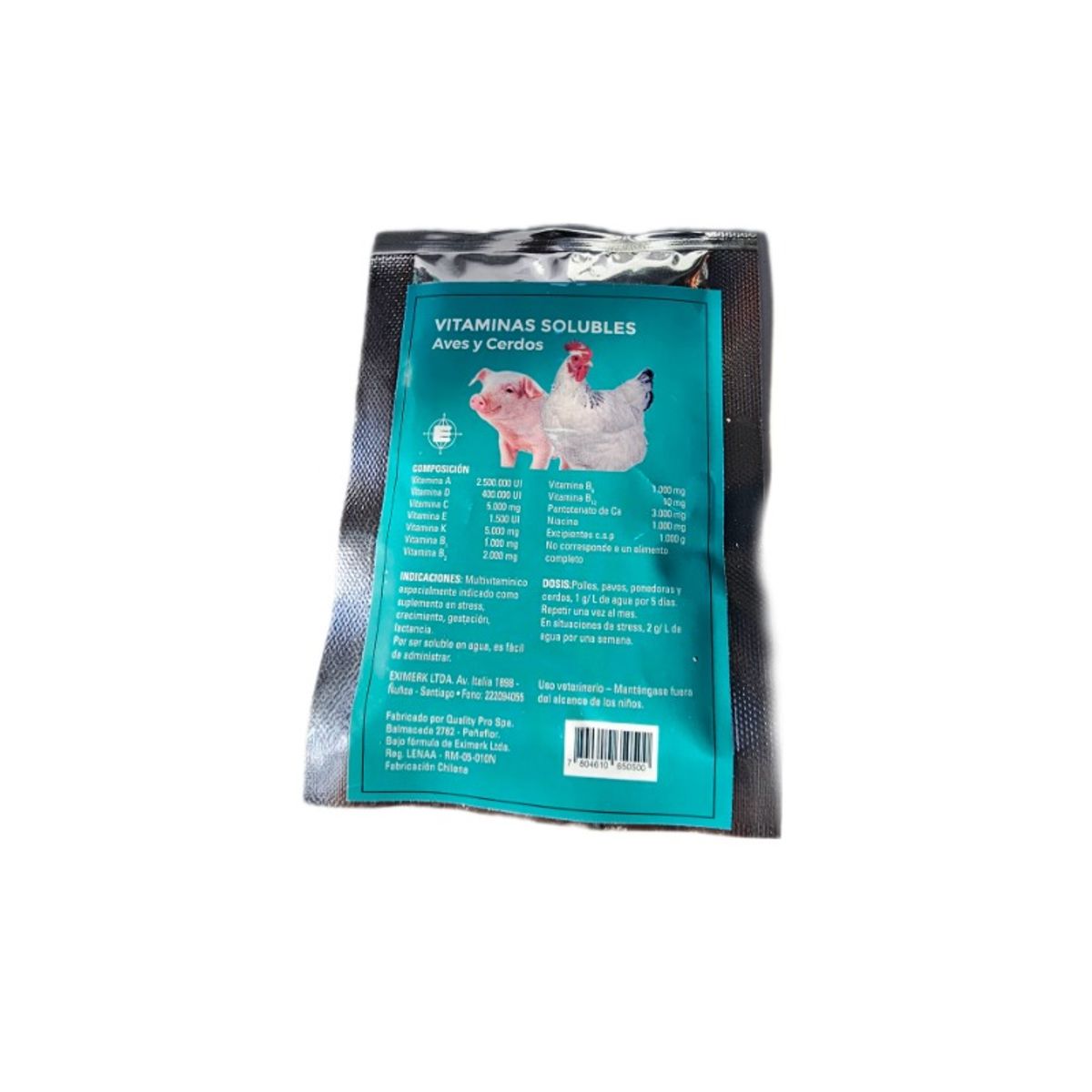 GENERICO - vitaminas solubles para gallinas y aves en general sachet 20 gramos