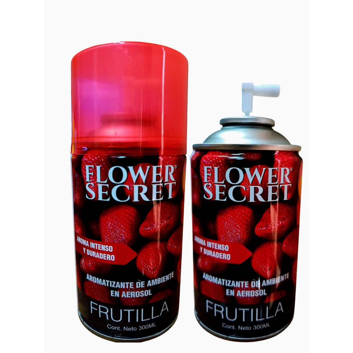 FLOWER SECRET - Aromatizante Desodorante Ambiental recarga 300ml Frutillas