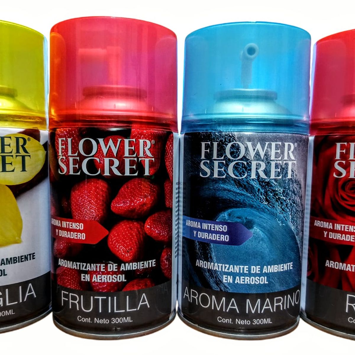 FLOWER SECRET - Aromatizante Desodorante Ambiental recarga 300ml Frutillas