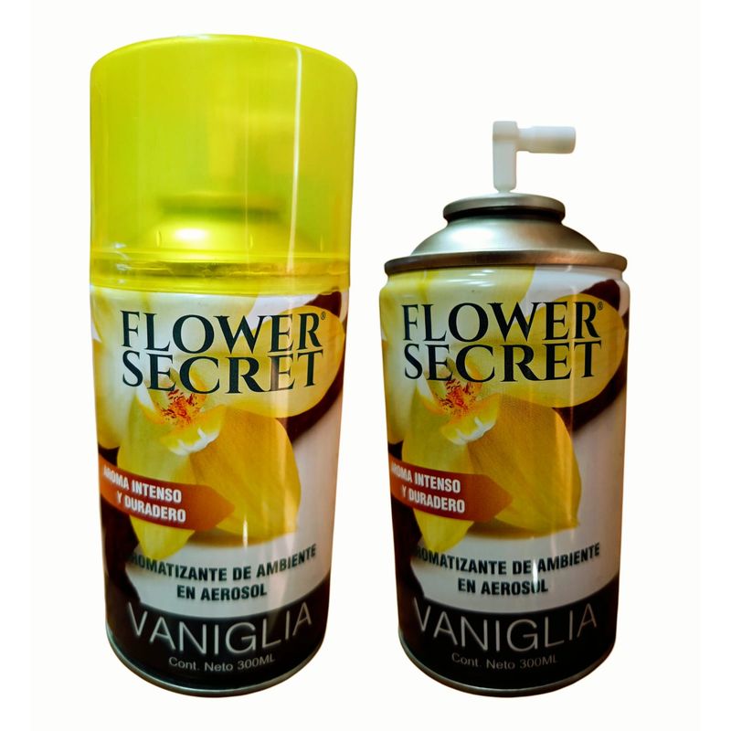 FLOWER SECRET - Aromatizante Desodorante Ambiental recarga 300ml VAINILLA