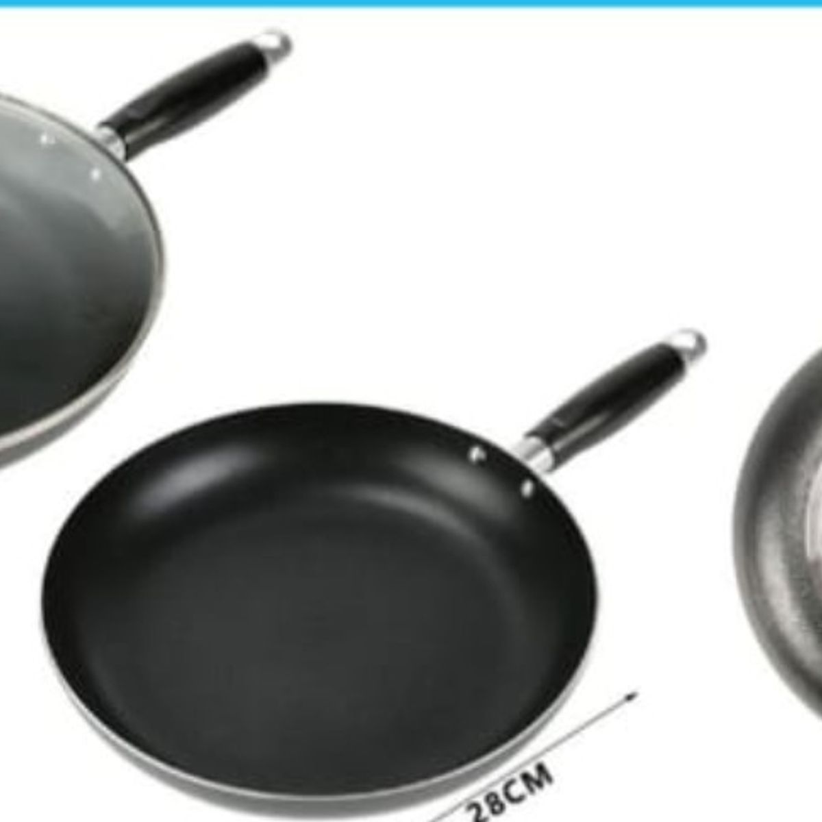 GENERICO - Sarten Antihaderente Para La Cocina 28 Cm Redondo 2.0MM