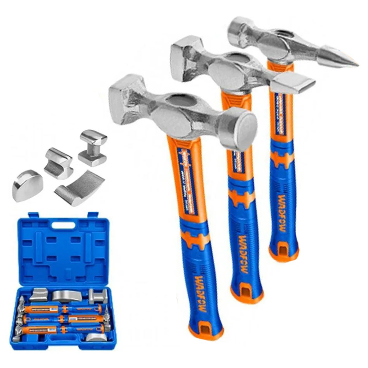 WADFOW - Set Juego De Martillos Para Carroceria 7 Pzs Wadfow Whz1d07