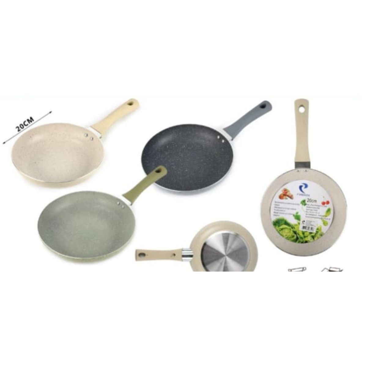 GENERICO - Sarten Antihaderente Para La Cocina 20 Cm Redondo