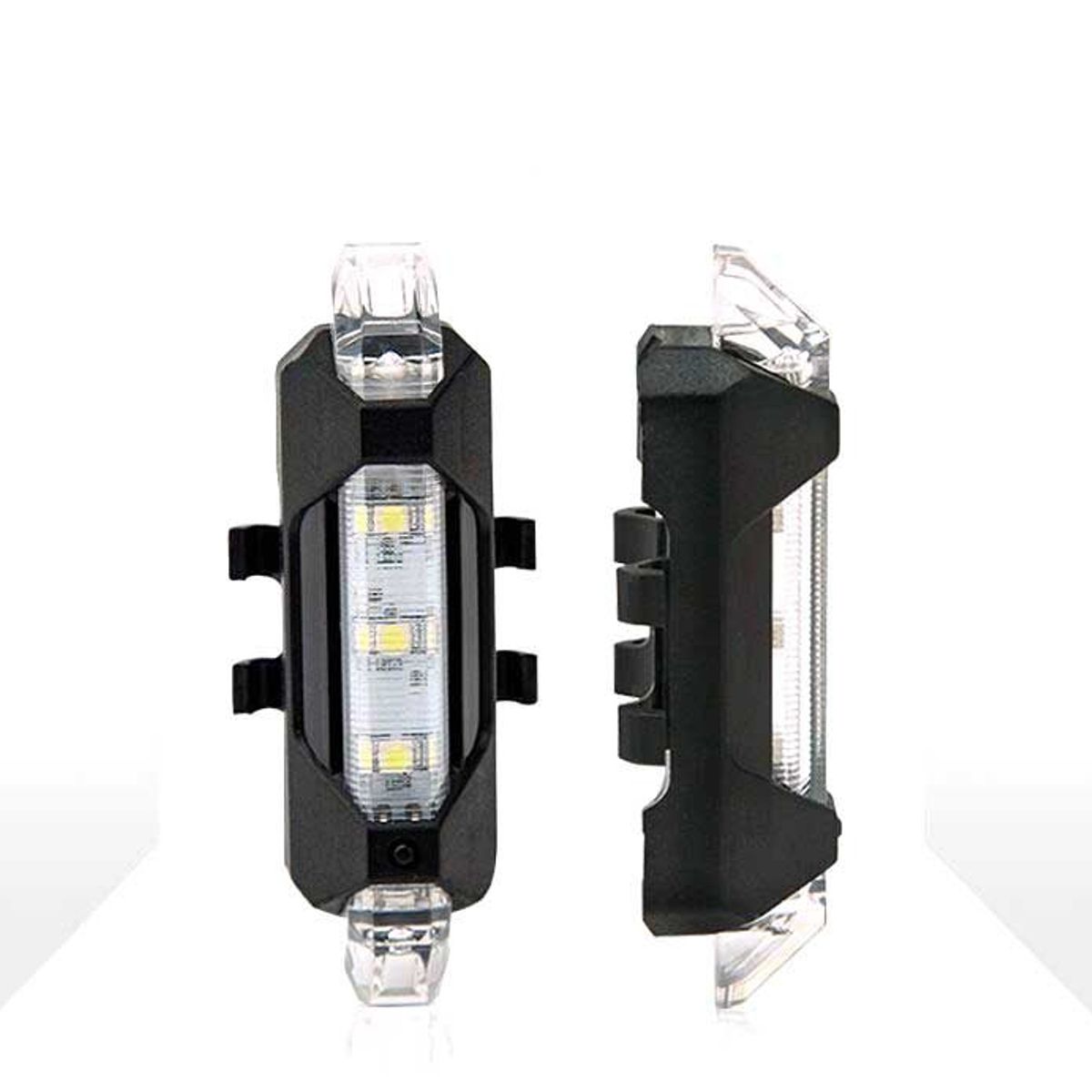 GENERICO - Luz Trasera Recargable Para Bicicleta Blanco