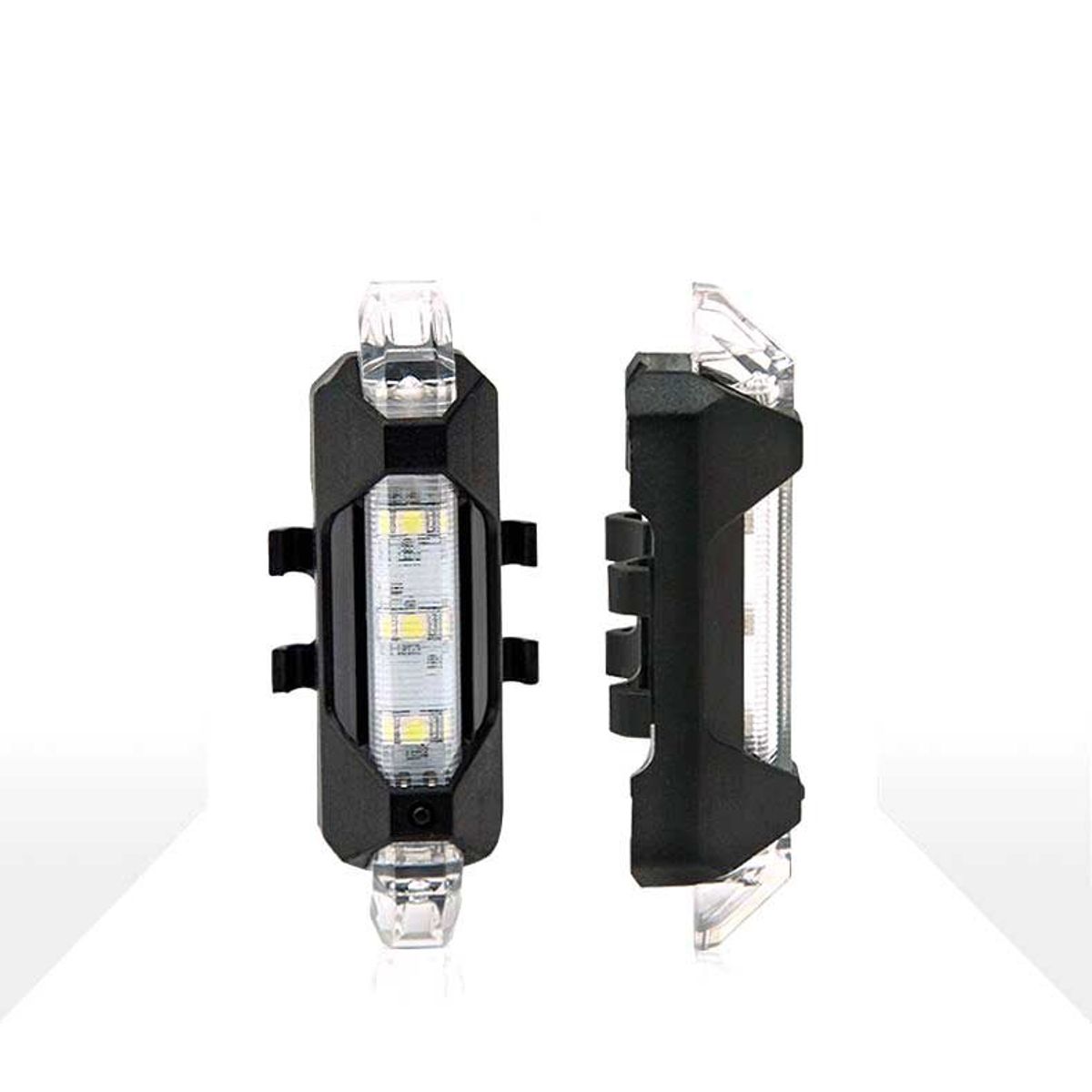 GENERICO - Luz Trasera Recargable Para Bicicleta Blanco