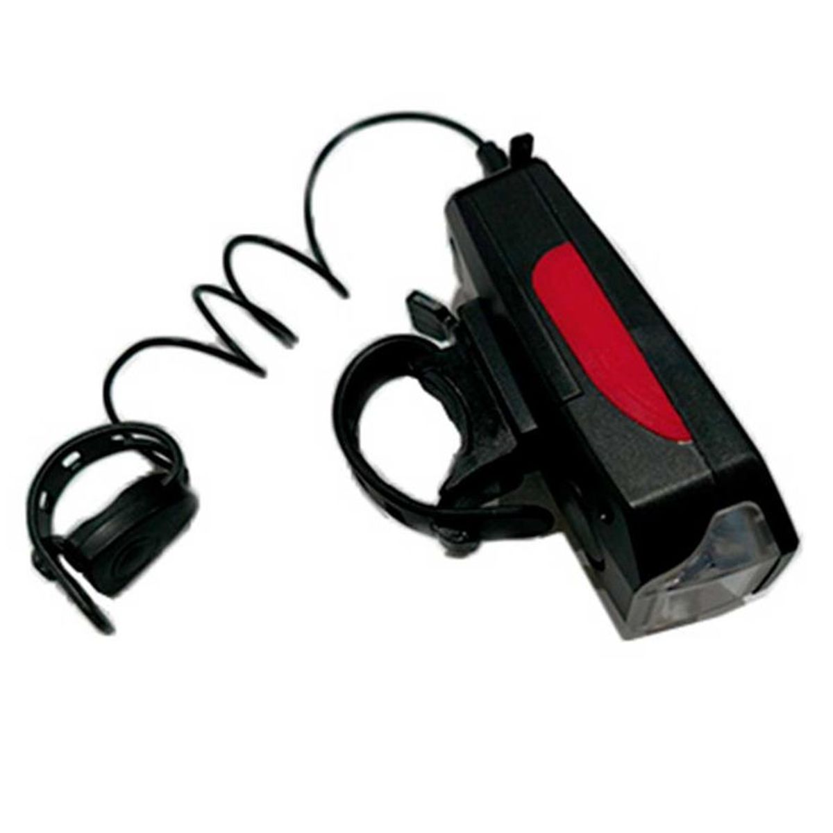 GENERICO - Luz delantera con bocina de bicicleta usa pila