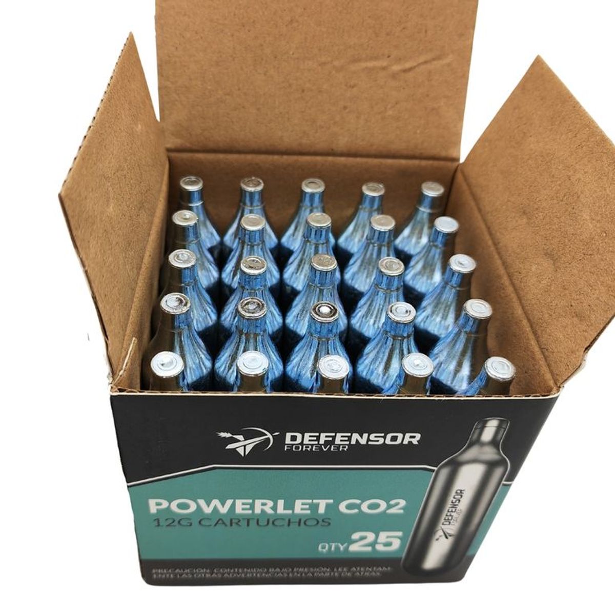 GENERICO - Cartuchos De Gas Co2 12 Gr Pack De 25 Unidades