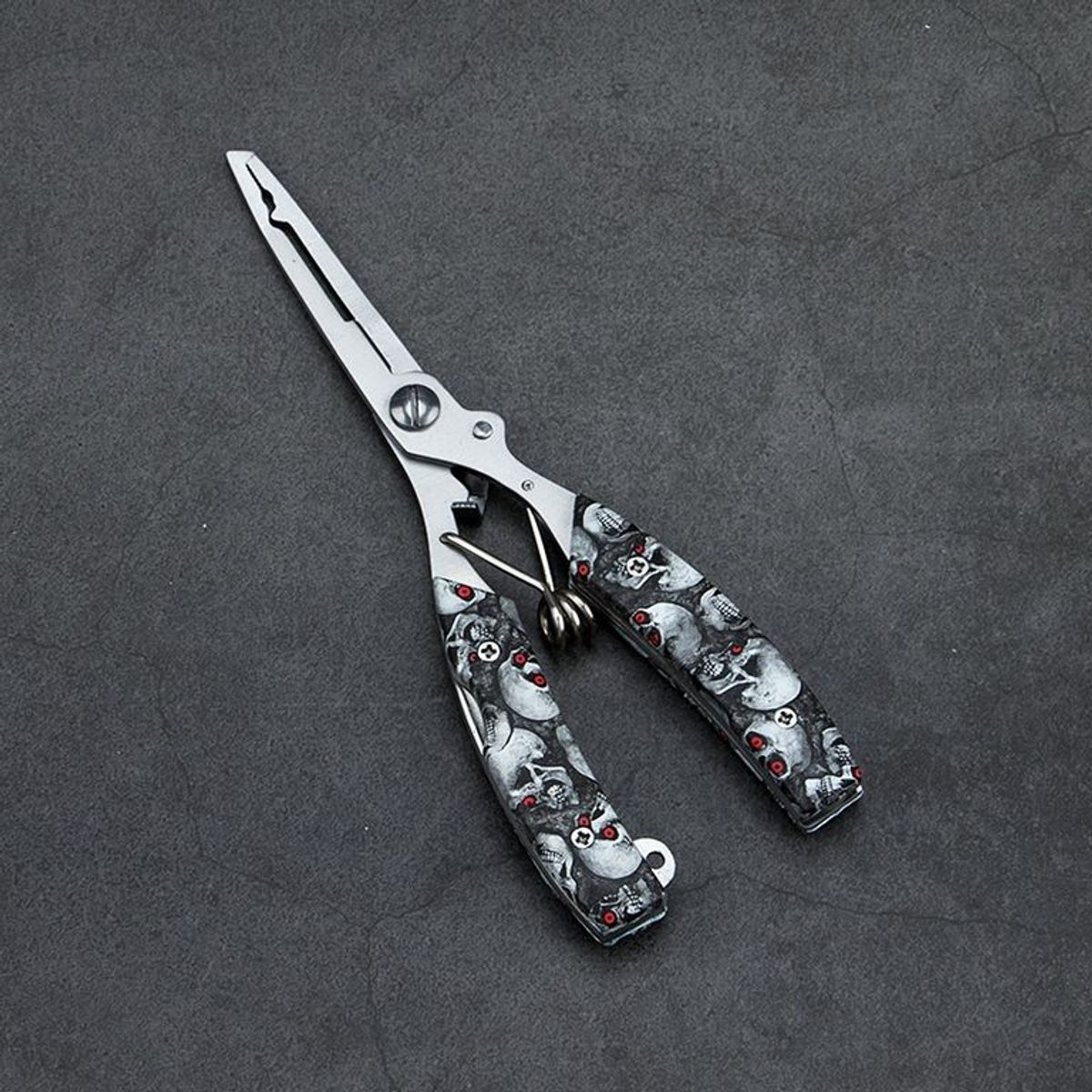 GENERICO - Alicate De Pesca Multifuncional Calavera Rojo