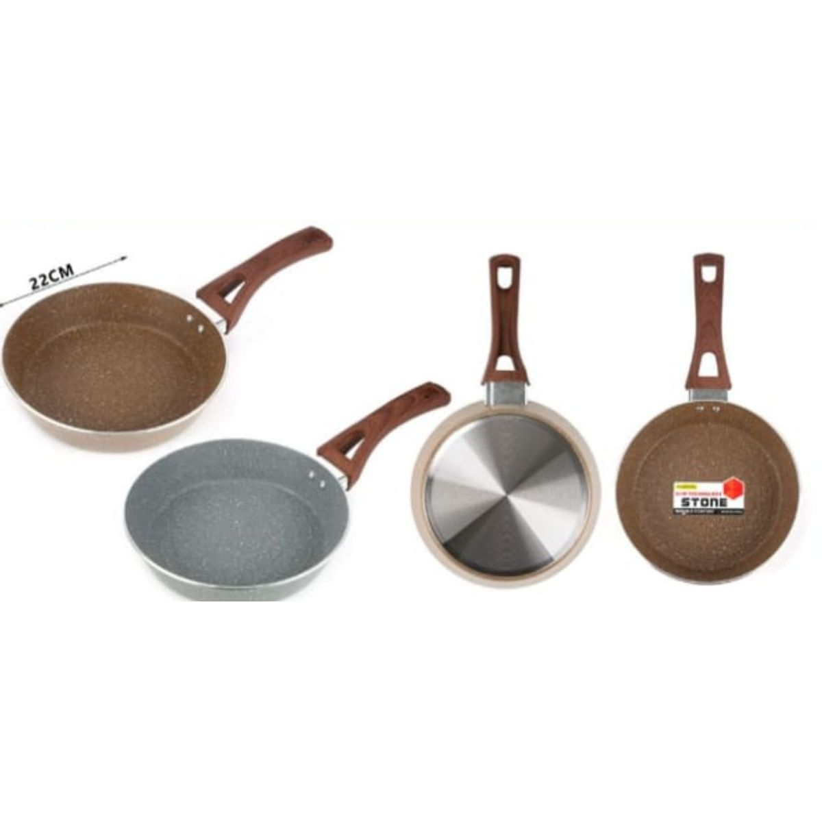 GENERICO - Sarten Antihaderente Para La Cocina 22 Cm Redondo