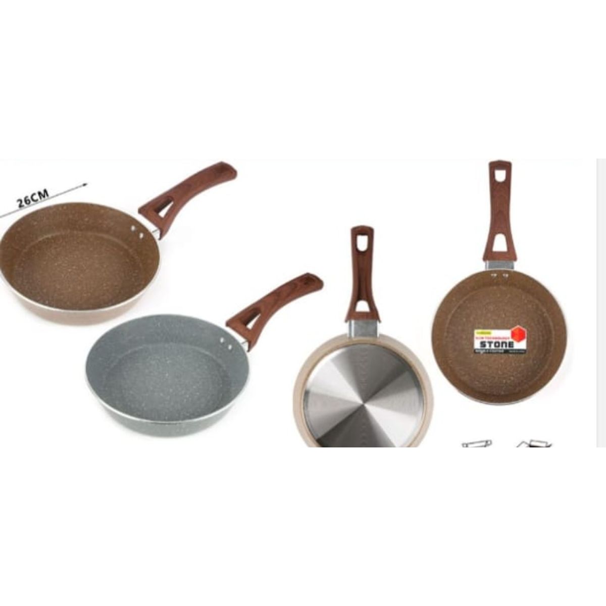 GENERICO - Sarten Antihaderente Para La Cocina 26 Cm Redondo