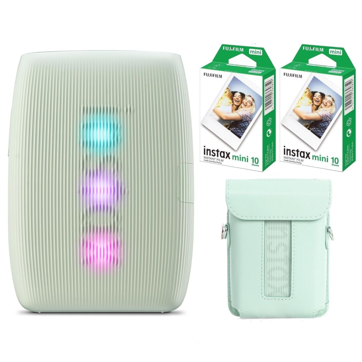 FUJIFILM - Set Impresora de Fotos Fujifilm Instax Mini Link 3 + 20 Film + Estuche