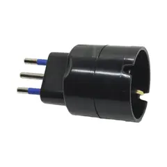 PHILCO - Enchufe Adaptador Schuko Negro 1500w - Sello Sec