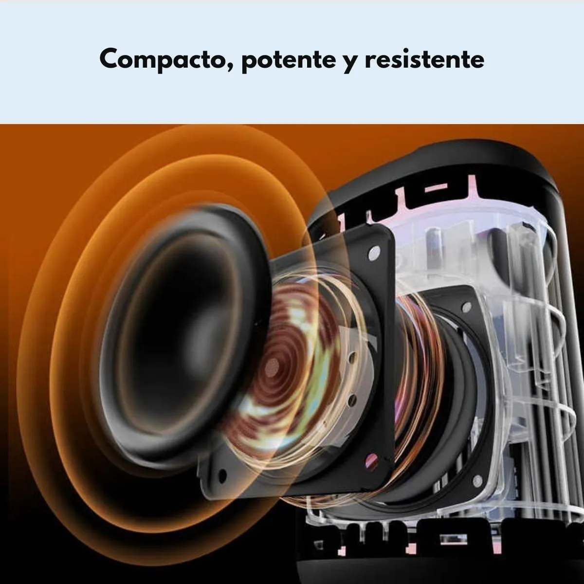 W KING - Parlante Bluetooth Outdoor IPX7 MiniBoombox 15W W‑KING D110 Azul