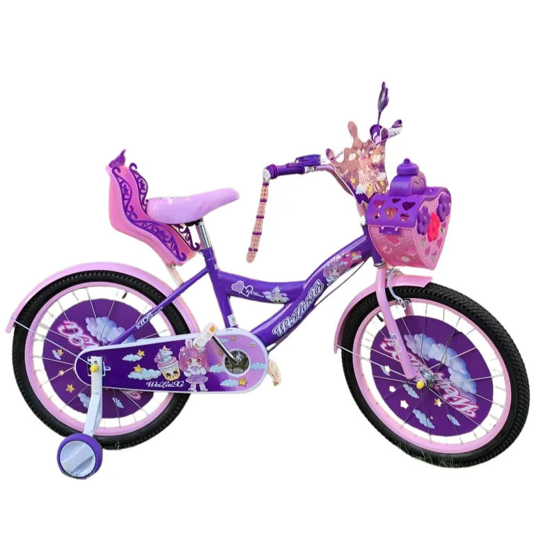 GENERICO - Bicicleta Infantil  Ruedas de Seguridad Aro 20 Niña Morada