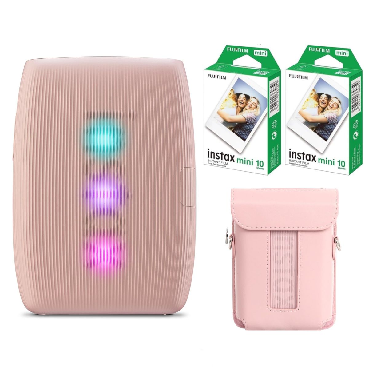 FUJIFILM - Set Impresora de Fotos Fujifilm Instax Mini Link 3 + 20 Film + Estuche